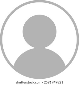 This is an illustration of a user icon (profile mark).