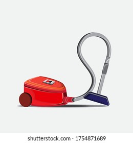 esta es una ilustración de aspiradora, esta ilustración es buena para pegatinas, iconos, símbolos o complementos para el diseño de temas de limpieza.