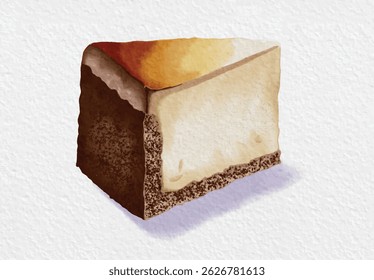 dies ist die Illustration von Vanilla Käsekuchen