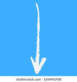 This is a illustration of Variation of handwritten vertical brush line 