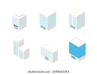 Esta é uma ilustração de vários edifícios