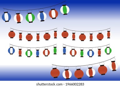 This is an illustration of various types of lanterns.