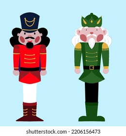 this Illustration vector graphic of nutcracker is good for Christmas card or stickers 