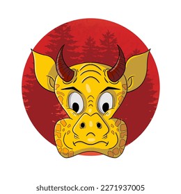 this Illustration vector graphic of yellow monster is perfect for tshirt design, or children illustration book