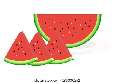 This is an illustration of a watermelon.