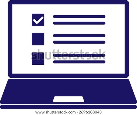 This is an illustration of a web questionnaire (online survey).