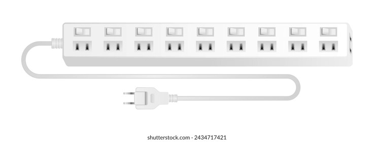 This is an illustration of a white power adapter _10.