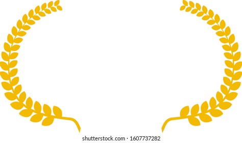 This is a illustration of Wide Round frame of laurel 