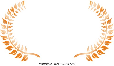This is a illustration of Wide Round frame of laurel 