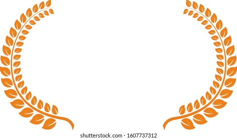 This is a illustration of Wide Round frame of laurel 