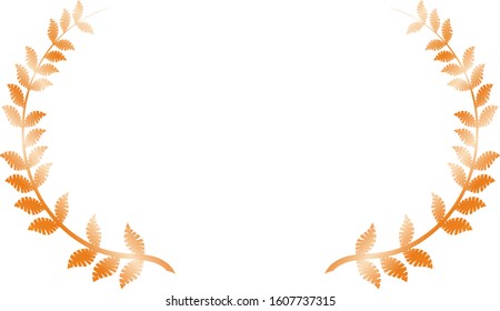 This is a illustration of Wide Round frame of laurel 
