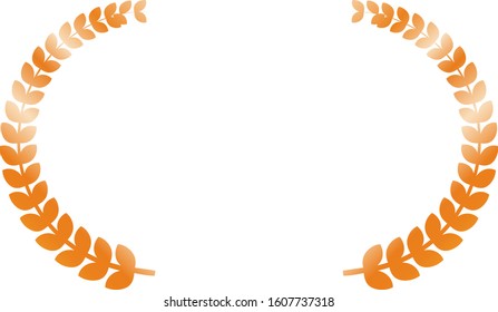 This is a illustration of Wide Round frame of laurel 