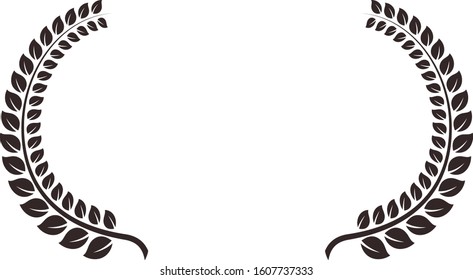 This is a illustration of Wide Round frame of laurel 