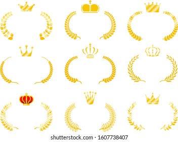 This is a illustration of Wide Round frame of aurel and Crown