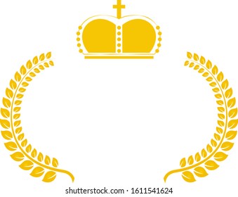 This is a illustration of Wide Round frame of aurel and Crown