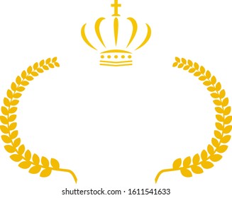 This is a illustration of Wide Round frame of aurel and Crown