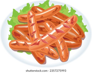 This is an illustration of a wiener.