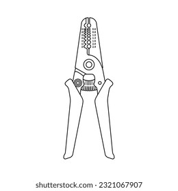 This is an illustration of a wire stripper.