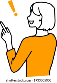 This is an illustration of a woman in inspiration.