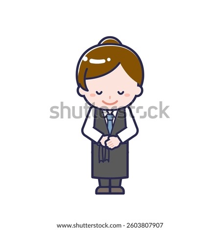 This is an illustration of a woman's "bartender".