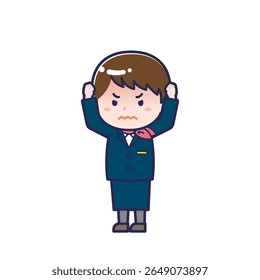 This is an illustration of a woman's "CA".