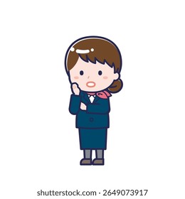 This is an illustration of a woman's "CA".