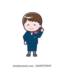 This is an illustration of a woman's "CA".
