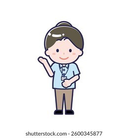 This is an illustration of a woman's "caregiver".