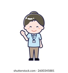 This is an illustration of a woman's "caregiver".