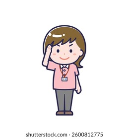 This is an illustration of a woman's "caregiver".