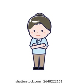 Esta é uma ilustração do "Cuidador" de uma mulher.