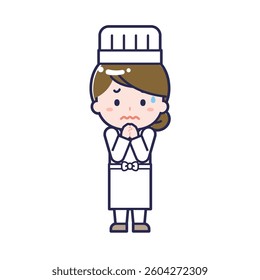 This is an illustration of a woman's "chef".