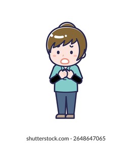 Esta es una ilustración del "Trabajador de Asistencia infantil" de una mujer.