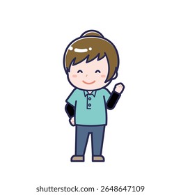 Esta é uma ilustração do trabalho de uma mulher chamado "Criança de sustento".