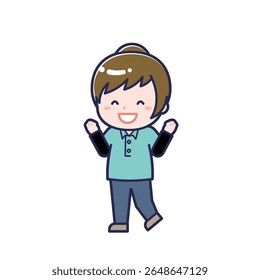This is an illustration of a woman's "Child support worker".