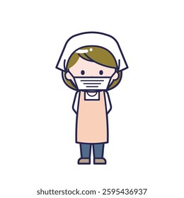 This is an illustration of a woman's "cook".