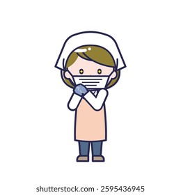 This is an illustration of a woman's "cook".