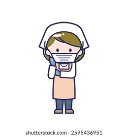 This is an illustration of a woman's "cook".