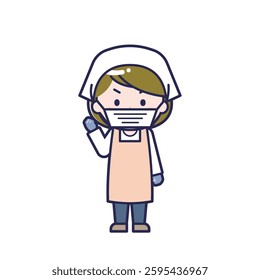 This is an illustration of a woman's "cook".