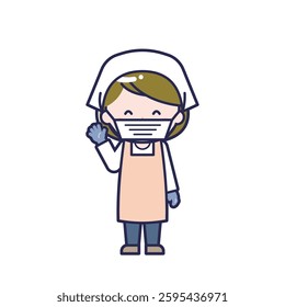 This is an illustration of a woman's "cook".