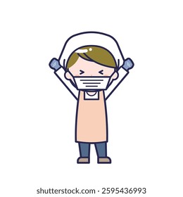 This is an illustration of a woman's "cook".