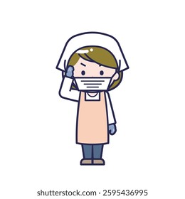 This is an illustration of a woman's "cook".