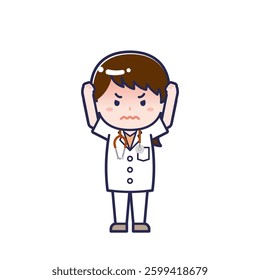 This is an illustration of a woman's "doctor".