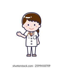 This is an illustration of a woman's "doctor".