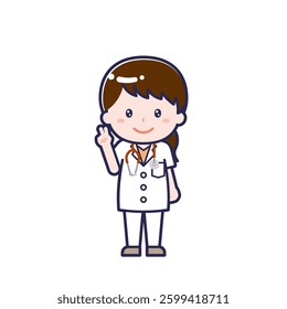 This is an illustration of a woman's "doctor".