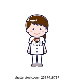 This is an illustration of a woman's "doctor".