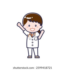 This is an illustration of a woman's "doctor".