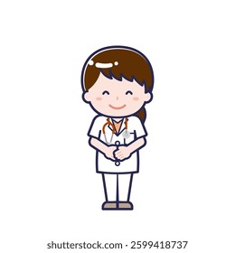 This is an illustration of a woman's "doctor".