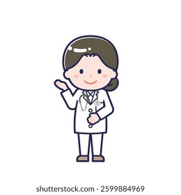 This is an illustration of a woman's "doctor".