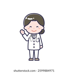 This is an illustration of a woman's "doctor".